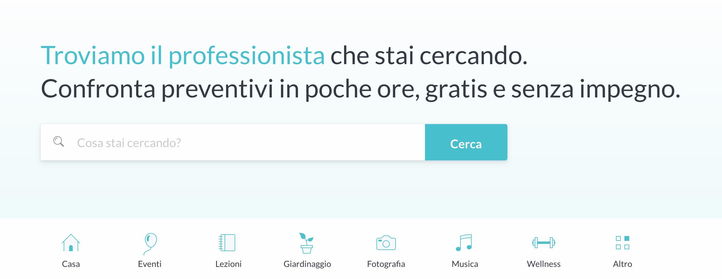 Prontopro pagina iniziale