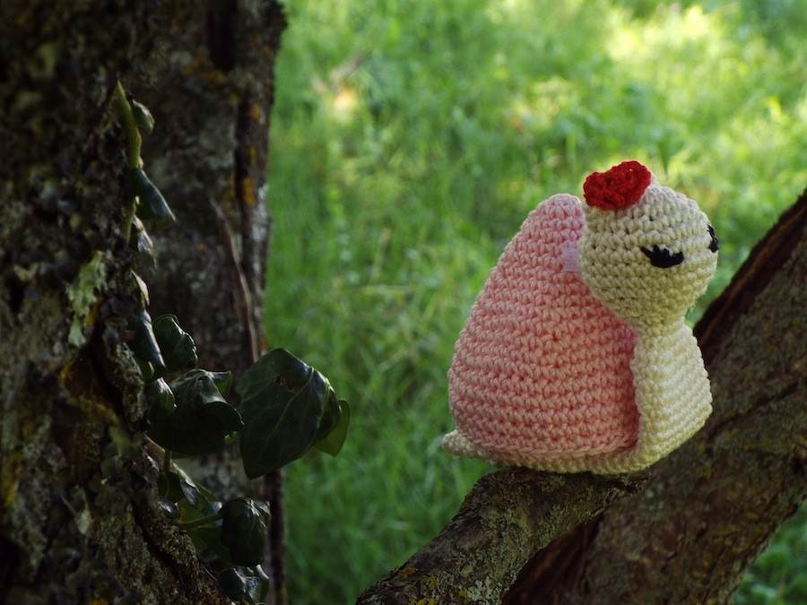 lumaca amigurumi
