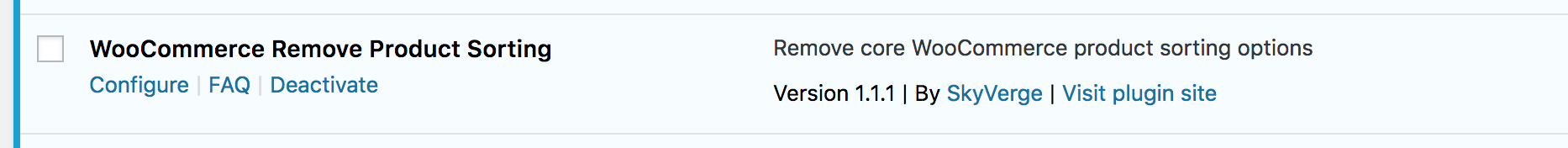 remove product sorting